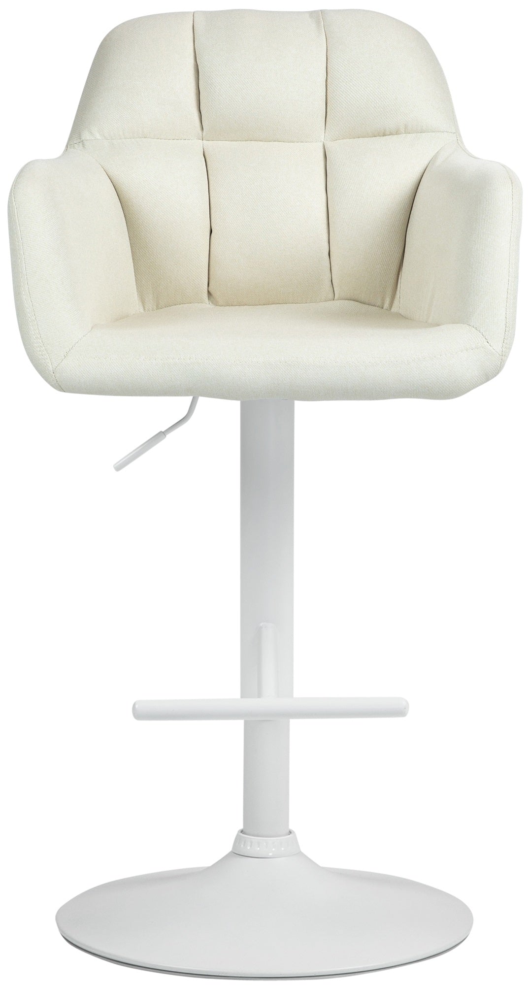 Barhocker Natoma Stoff weiß – Ansicht 3