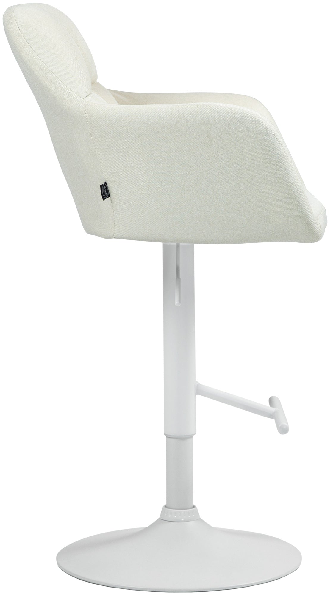 Barhocker Natoma Stoff weiß – Ansicht 4
