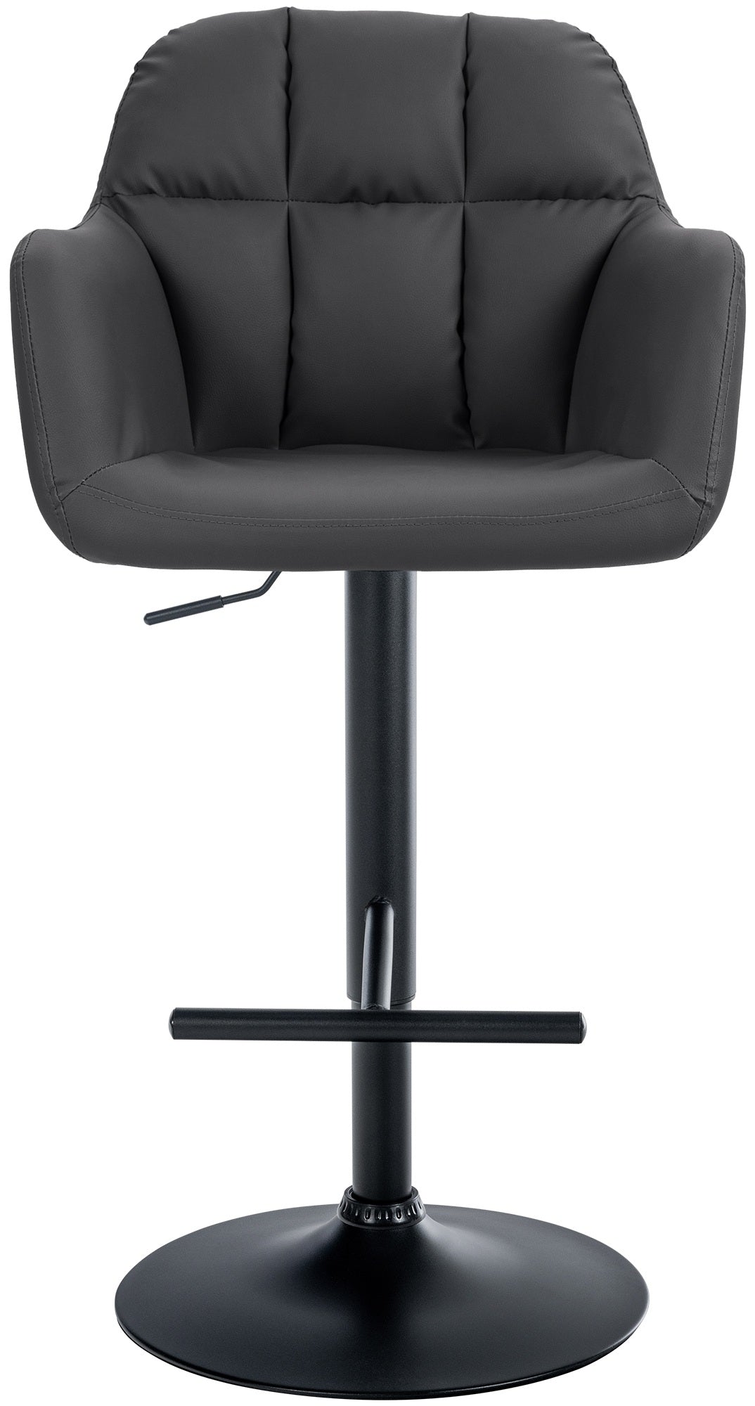 Barhocker Natoma Kunstleder schwarz – Ansicht 3