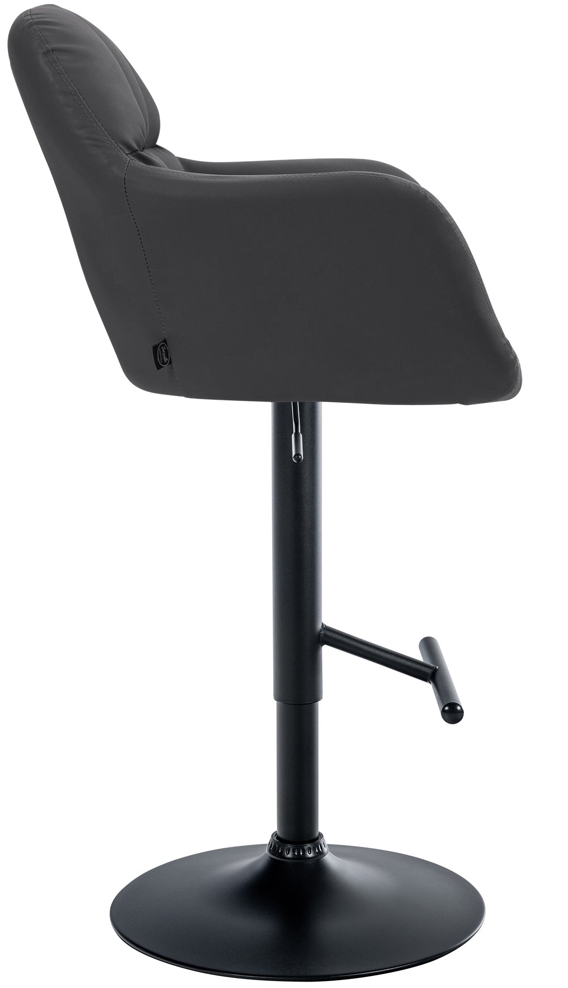 Barhocker Natoma Kunstleder schwarz – Ansicht 4