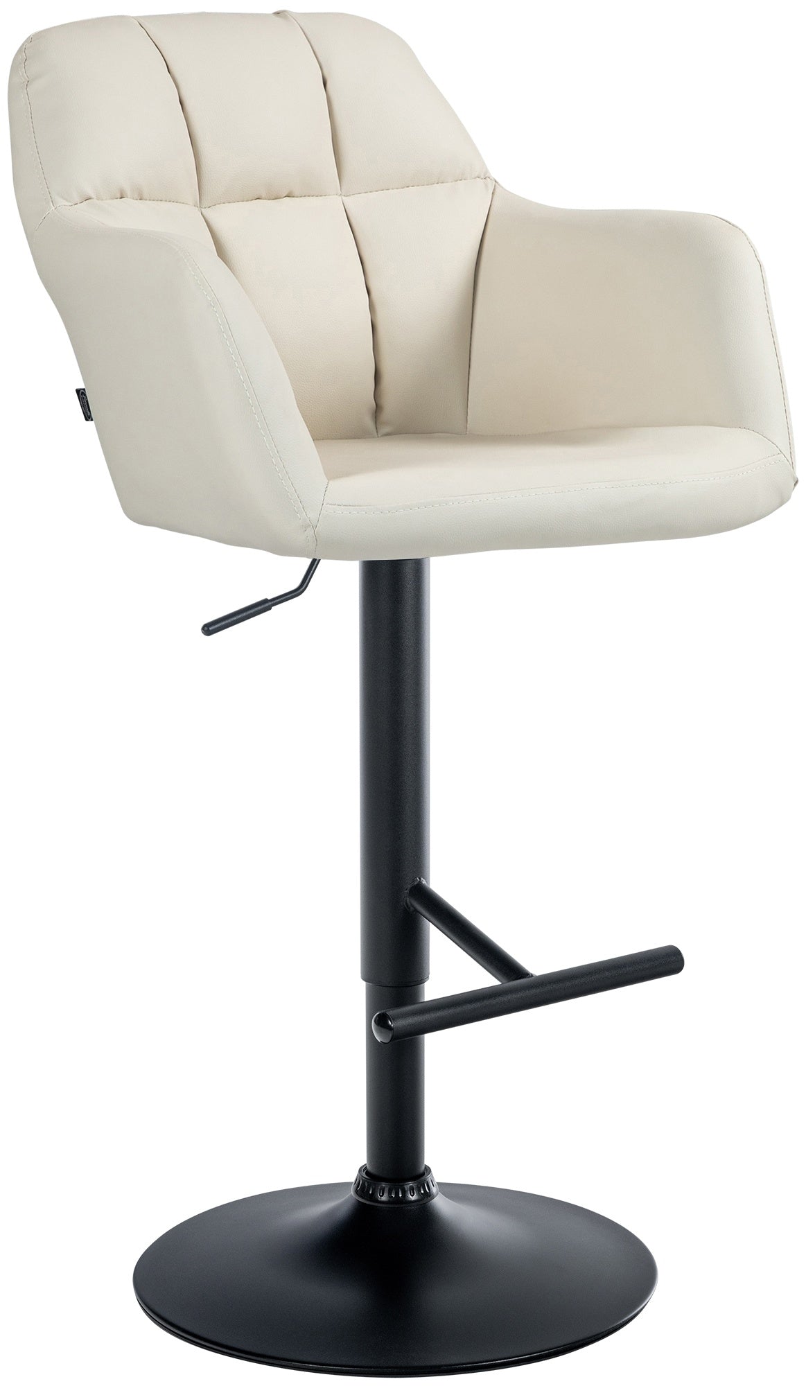 Barhocker Natoma Kunstleder schwarz – Ansicht 9