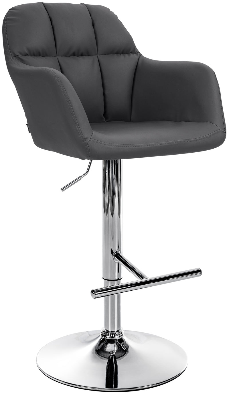Barhocker Natoma Kunstleder chrom