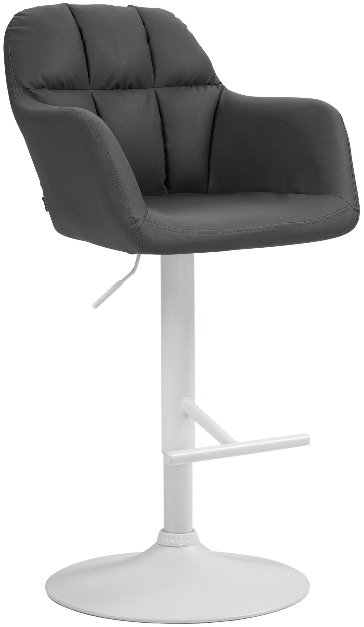 Barhocker Natoma Kunstleder weiß