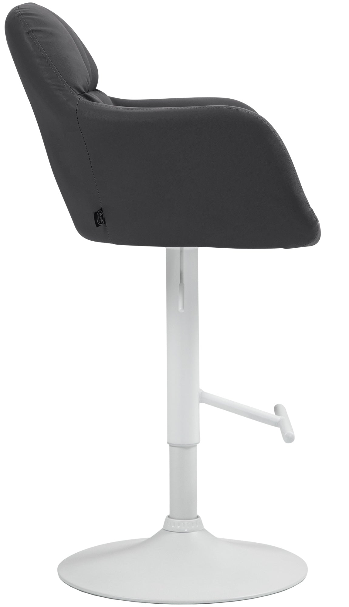 Barhocker Natoma Kunstleder weiß – Ansicht 4