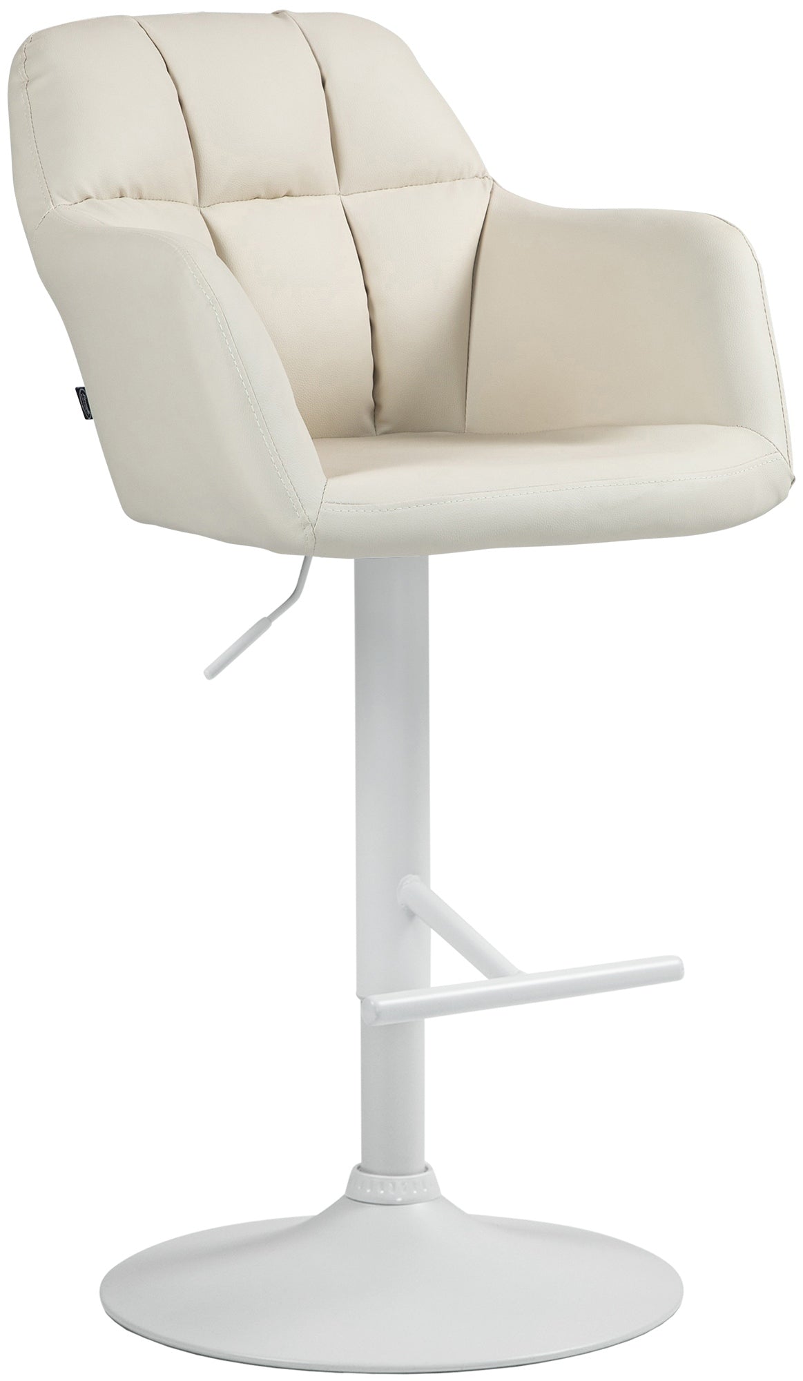 Barhocker Natoma Kunstleder weiß – Ansicht 9