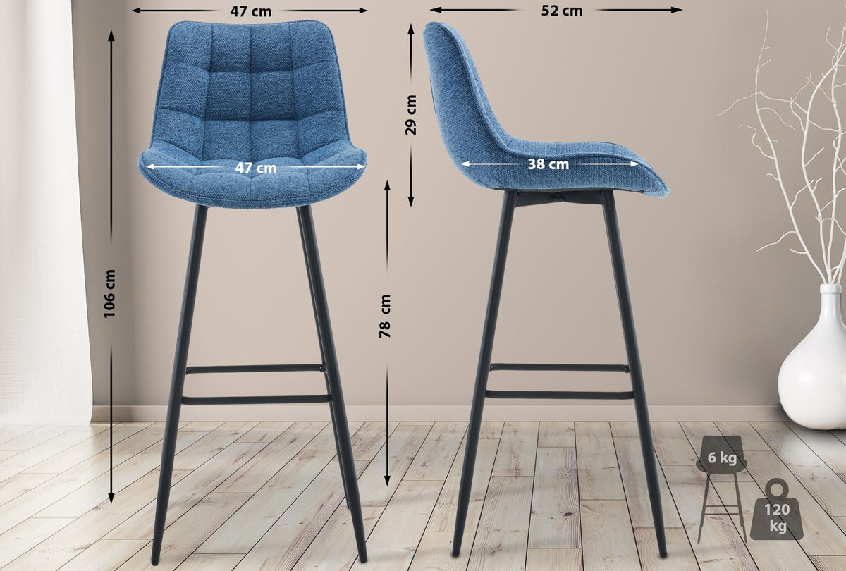 Barhocker Dartford Stoff – Ansicht 16