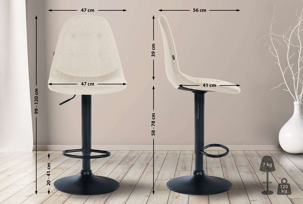 Barhocker Elmore Stoff B – Ansicht 9