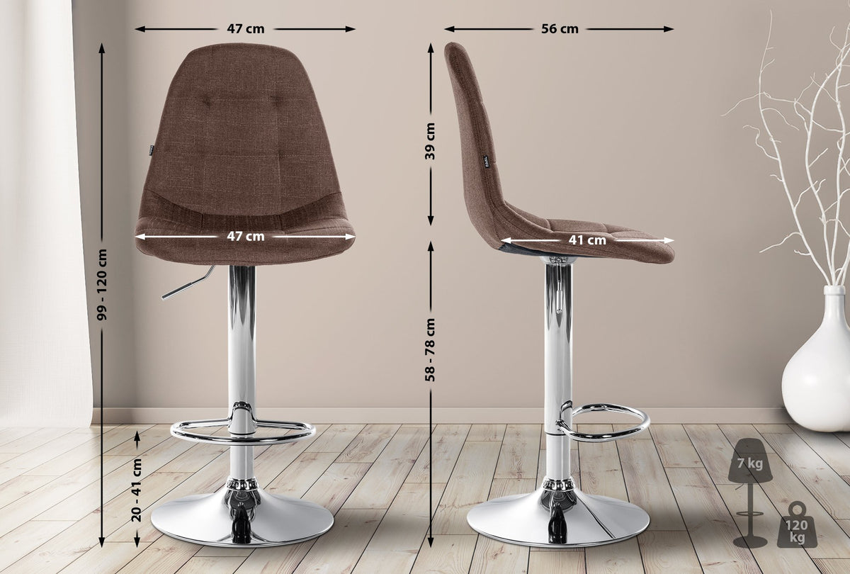 Barhocker Elmore Stoff C – Ansicht 2