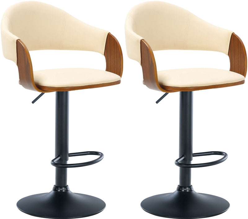 2er Set Barhocker Nilse Kunstleder schwarz