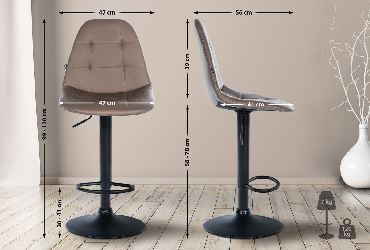 Barhocker Elmore Kunstleder B – Ansicht 2