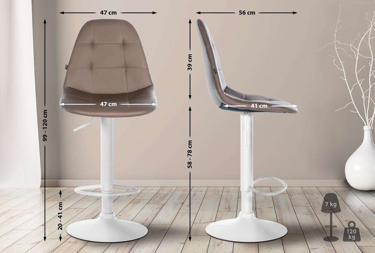Barhocker Elmore Kunstleder W – Ansicht 2