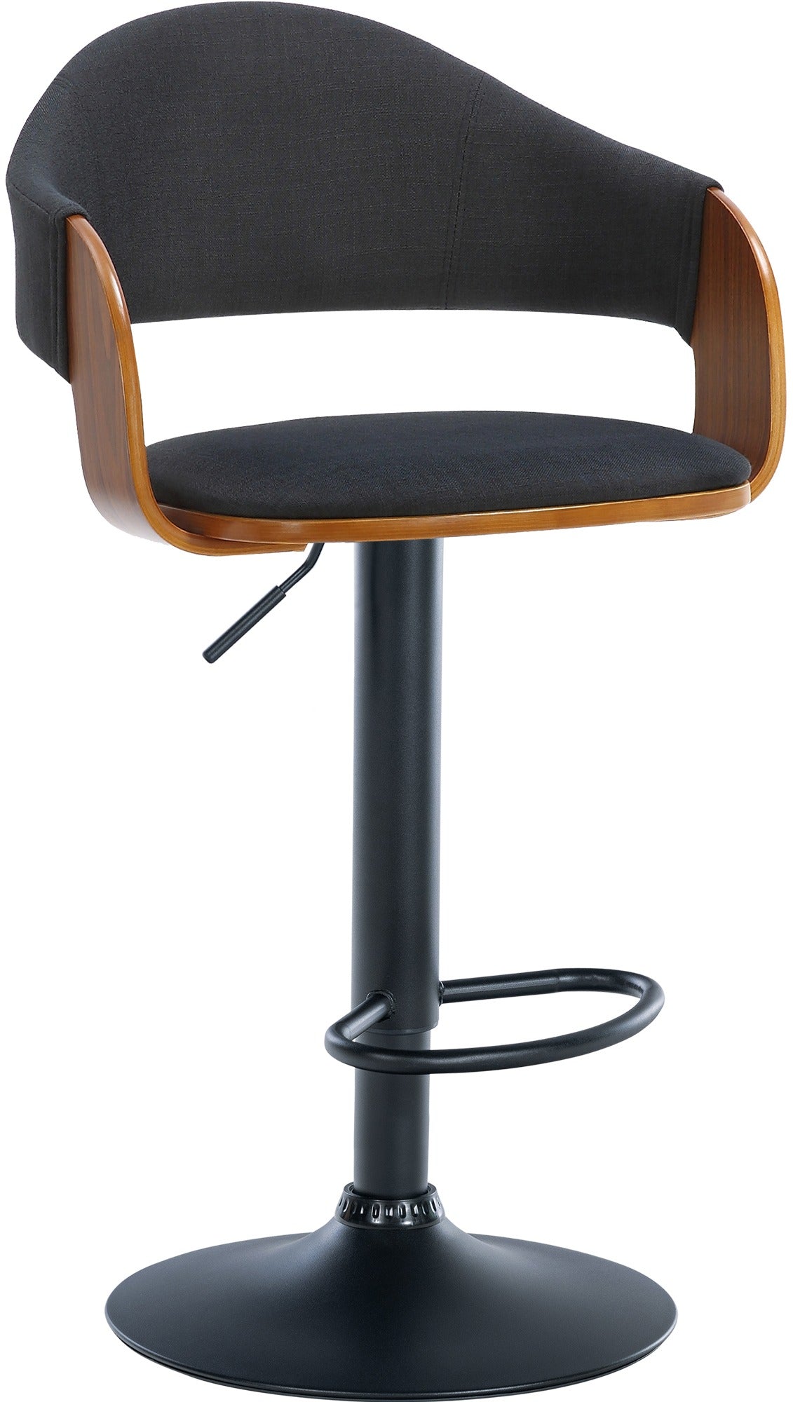 2er Set Barhocker Nilse Stoff schwarz – Ansicht 3