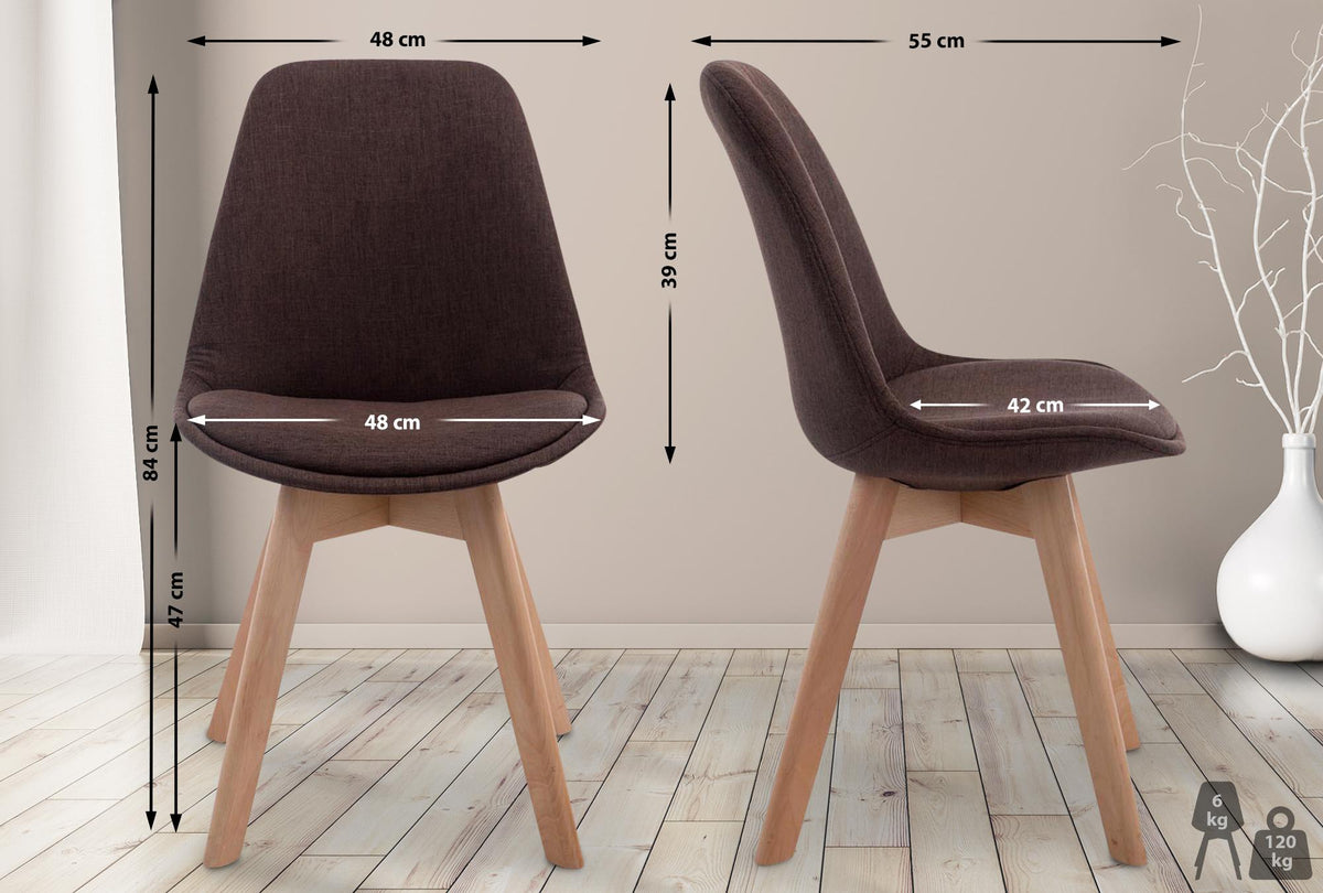 Besucherstuhl Borneo V2 Natura Stoff – Ansicht 16