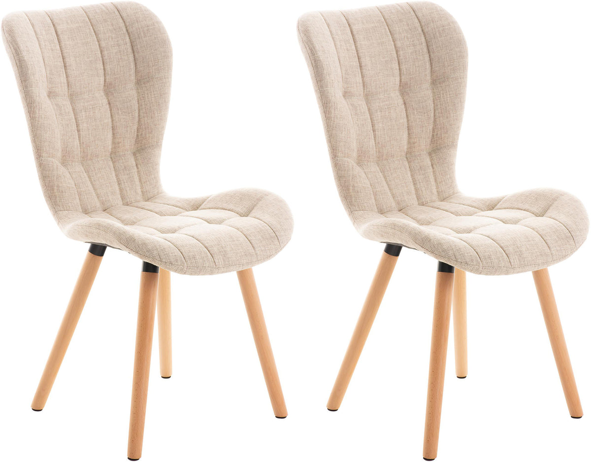 2er Set Stuhl Elda Stoff
