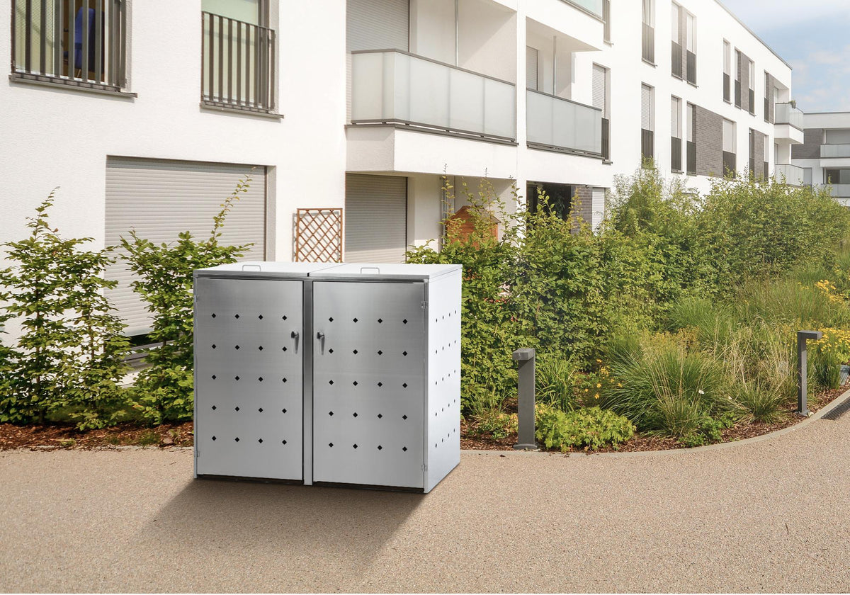 2er Mülltonnenverkleidung Nelli – Ansicht 3