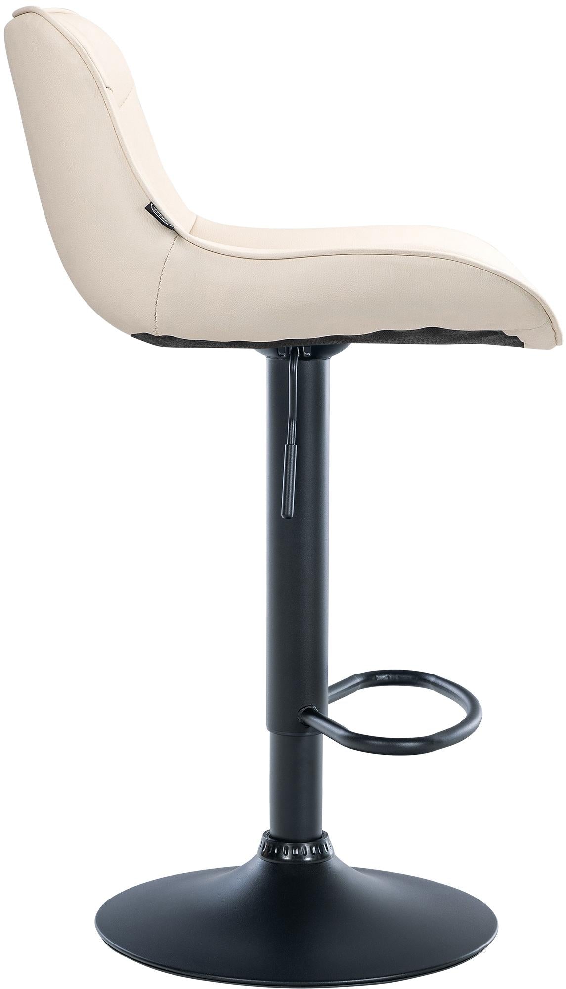 Barhocker Vonore Kunstleder schwarz – Ansicht 12