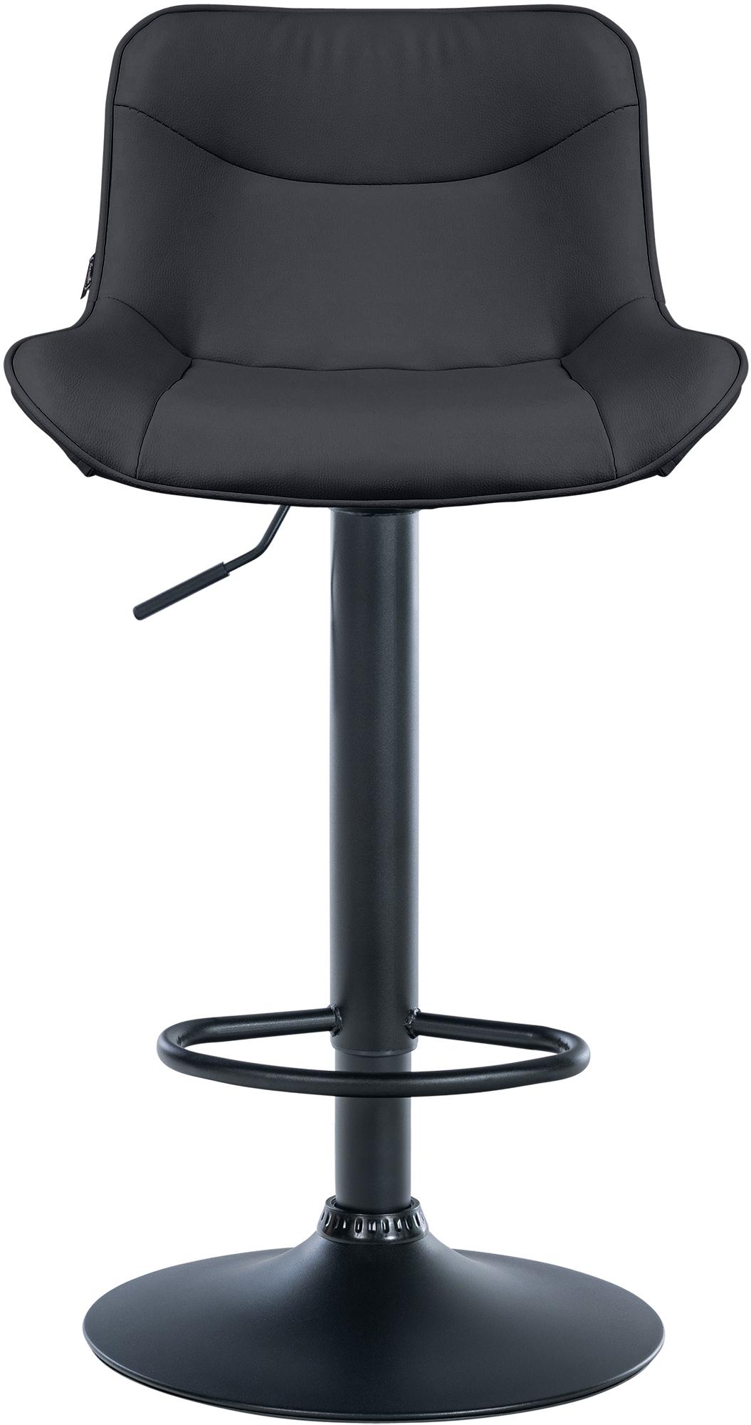 Barhocker Vonore Kunstleder schwarz – Ansicht 19