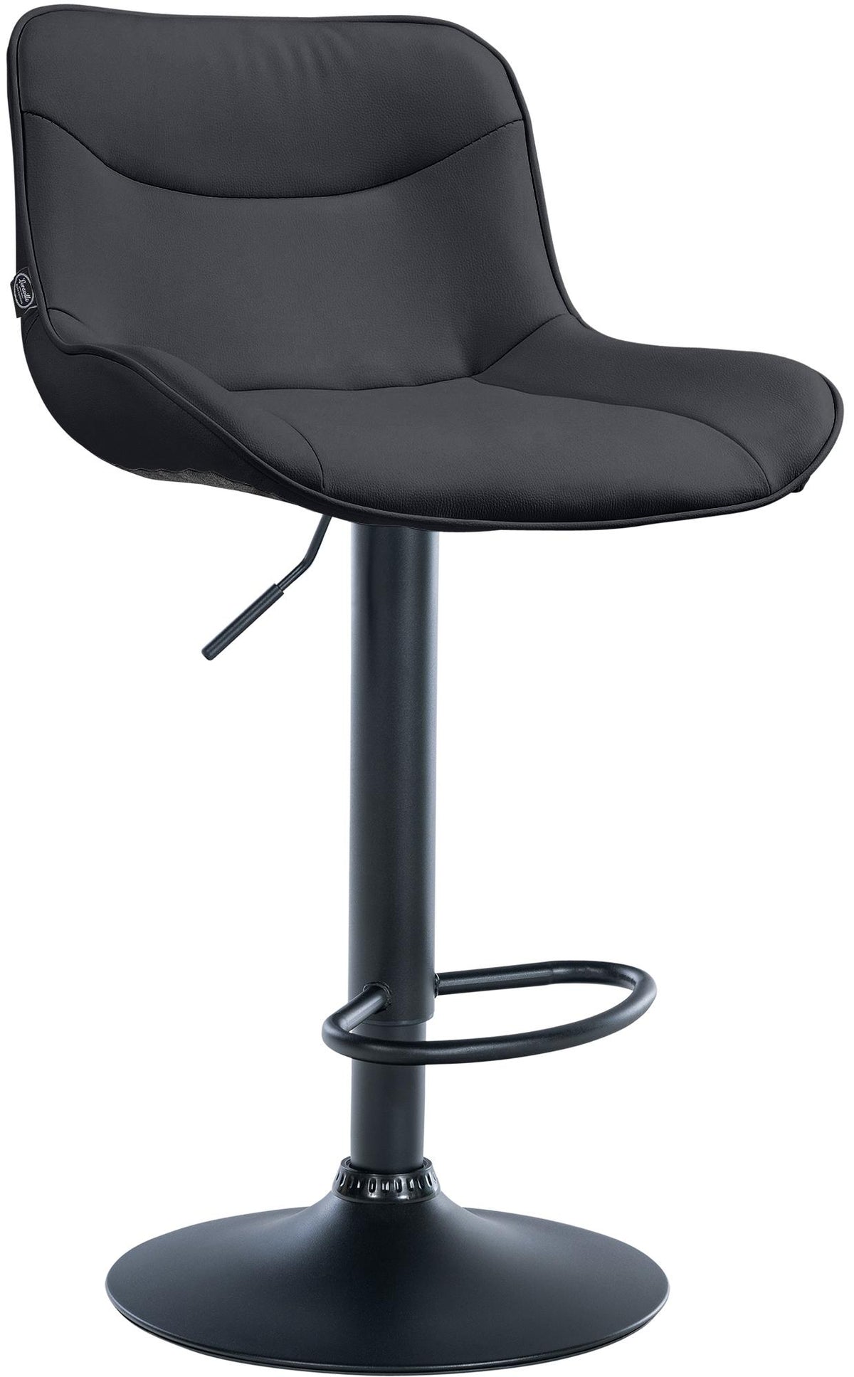 Barhocker Vonore Kunstleder schwarz – Ansicht 17