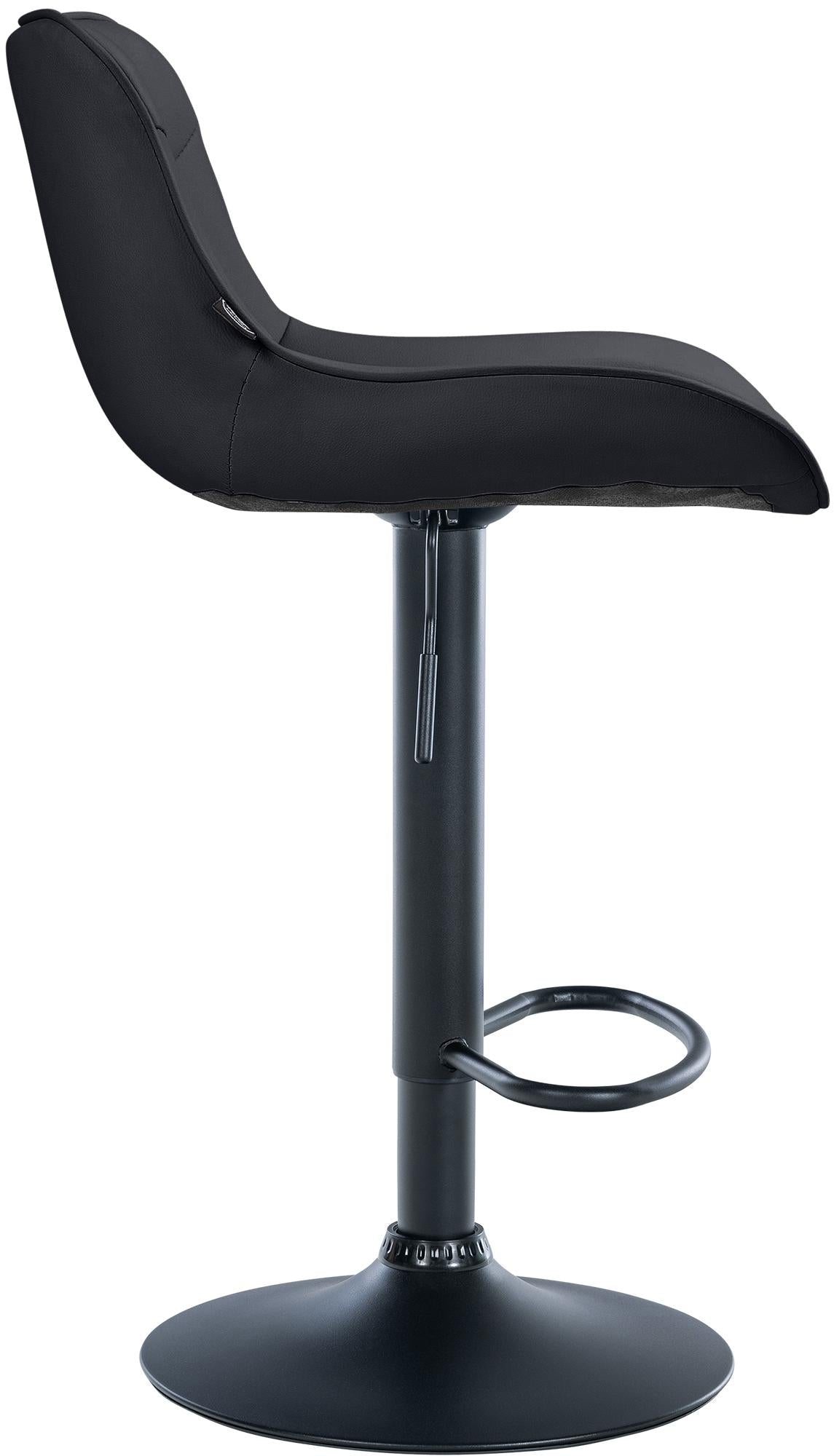 Barhocker Vonore Kunstleder schwarz – Ansicht 20