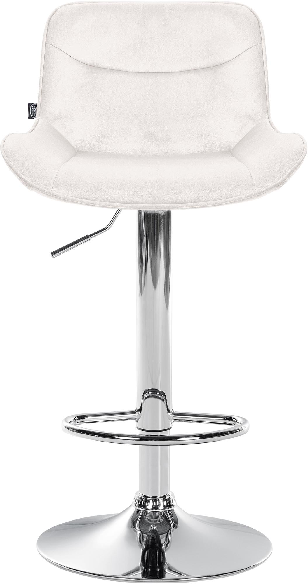 Barhocker Vonore Samt chrom – Ansicht 3