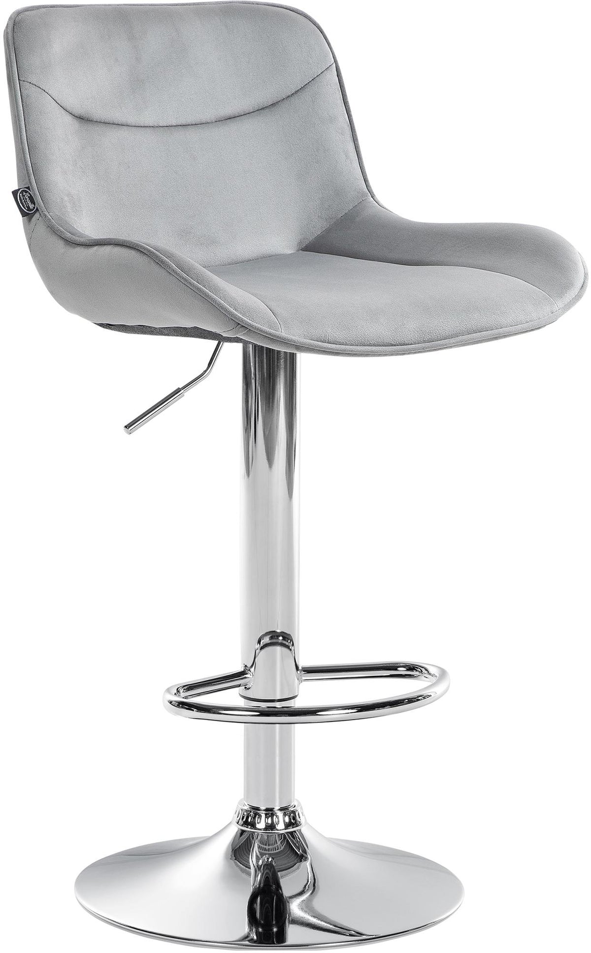 Barhocker Vonore Samt chrom – Ansicht 17