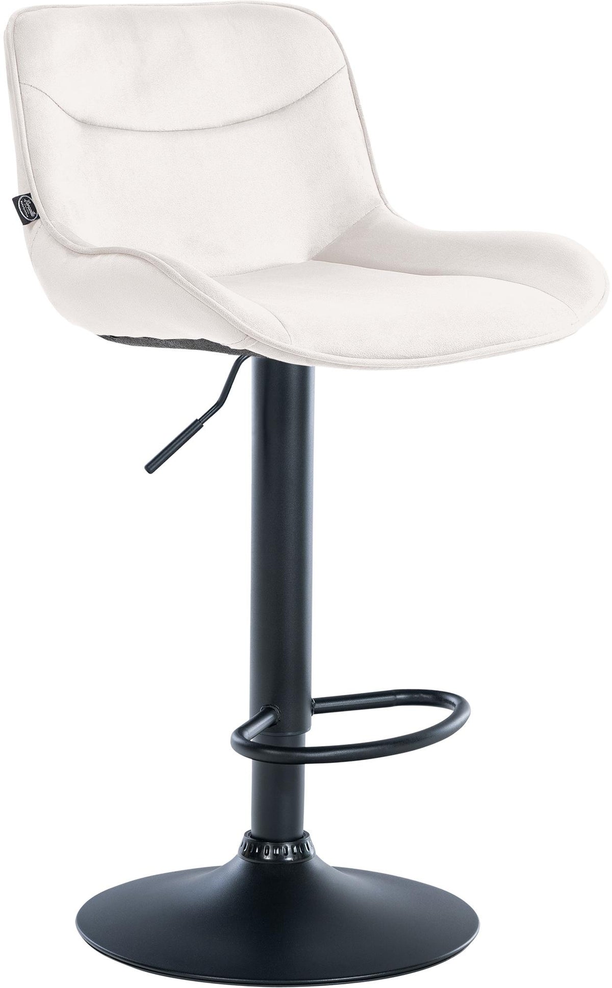 Barhocker Vonore Samt schwarz