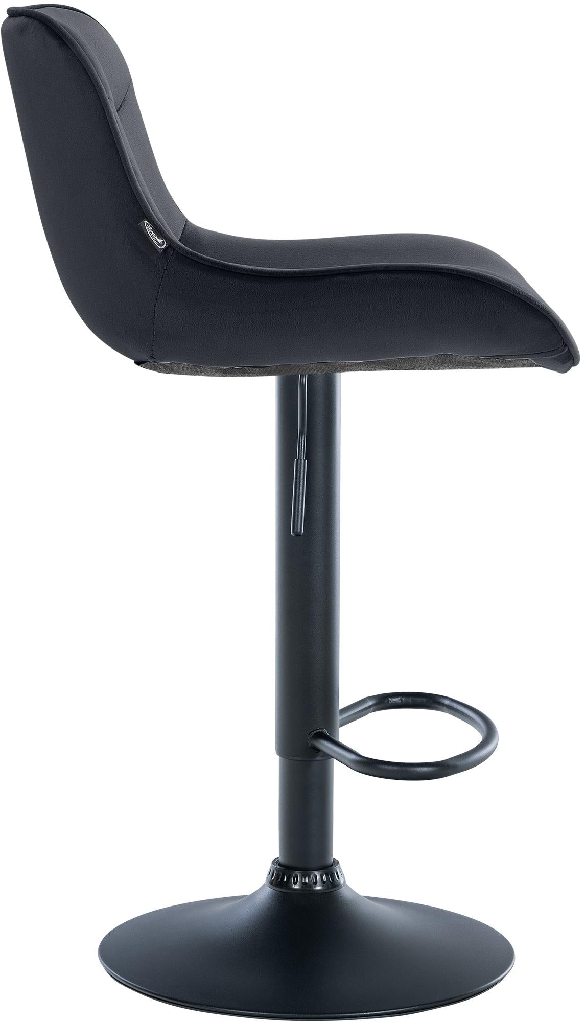 Barhocker Vonore Samt schwarz – Ansicht 12