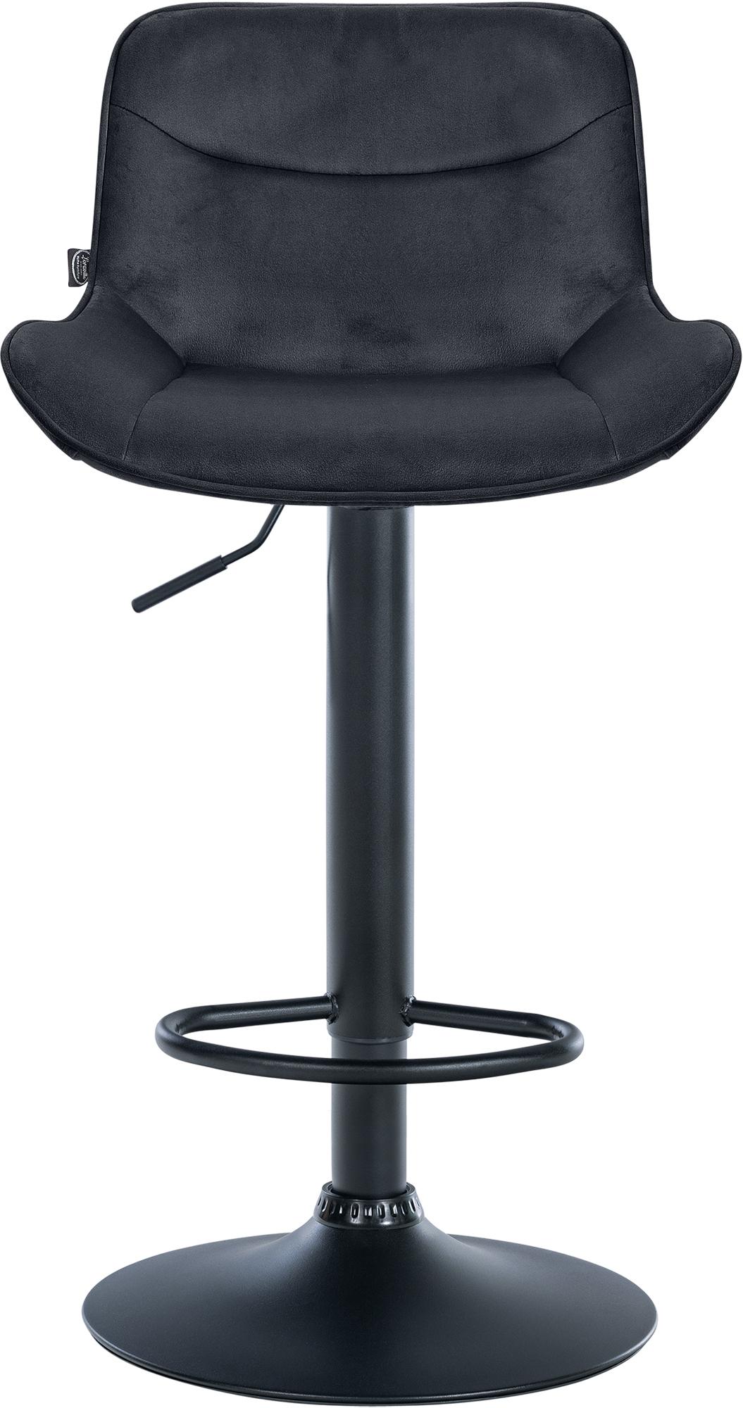 Barhocker Vonore Samt schwarz – Ansicht 11