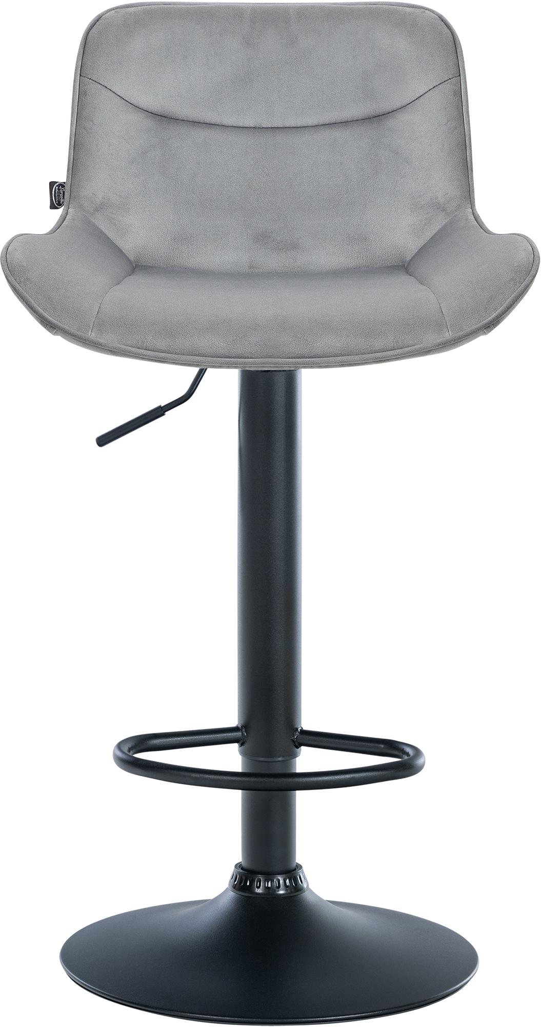 Barhocker Vonore Samt schwarz – Ansicht 19