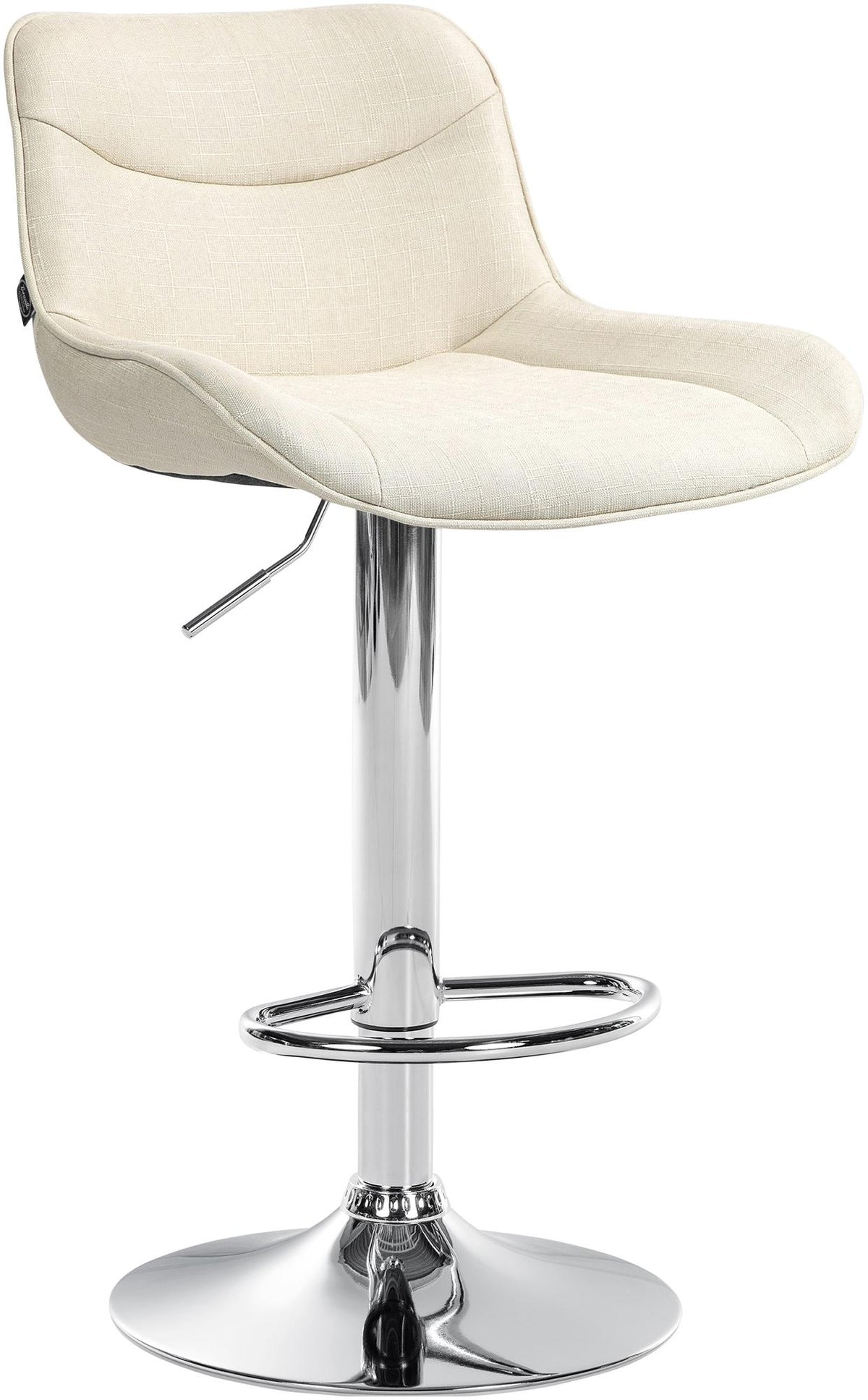 Barhocker Vonore Stoff chrom – Ansicht 9