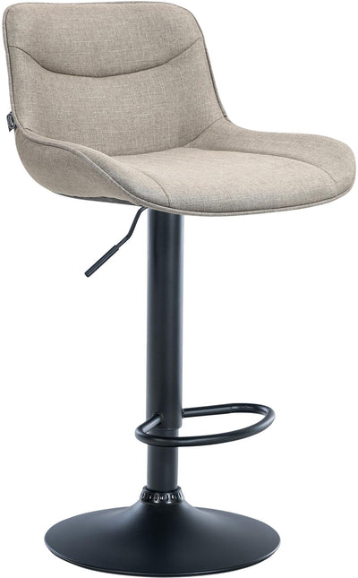 Barhocker Vonore Stoff schwarz