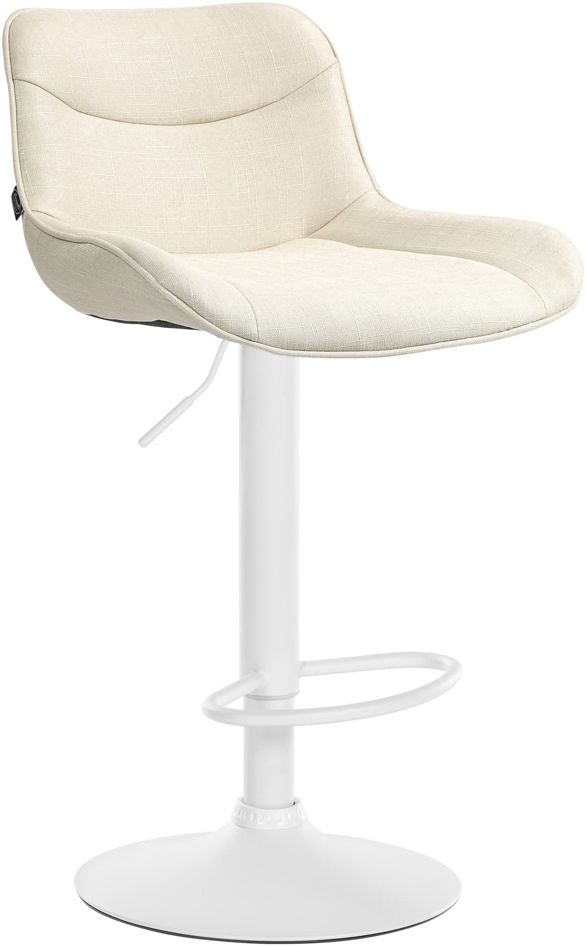 Barhocker Vonore Stoff weiß – Ansicht 9