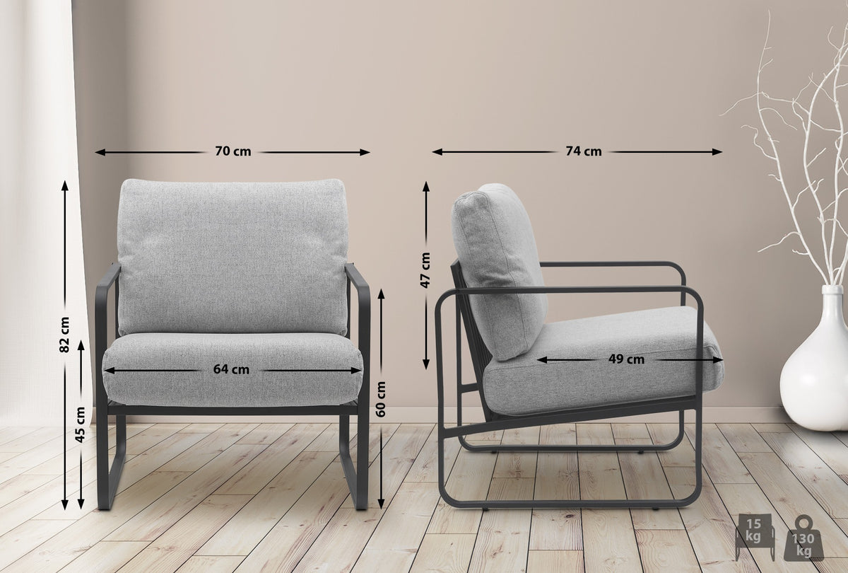 Lounger Manea Stoff – Ansicht 18