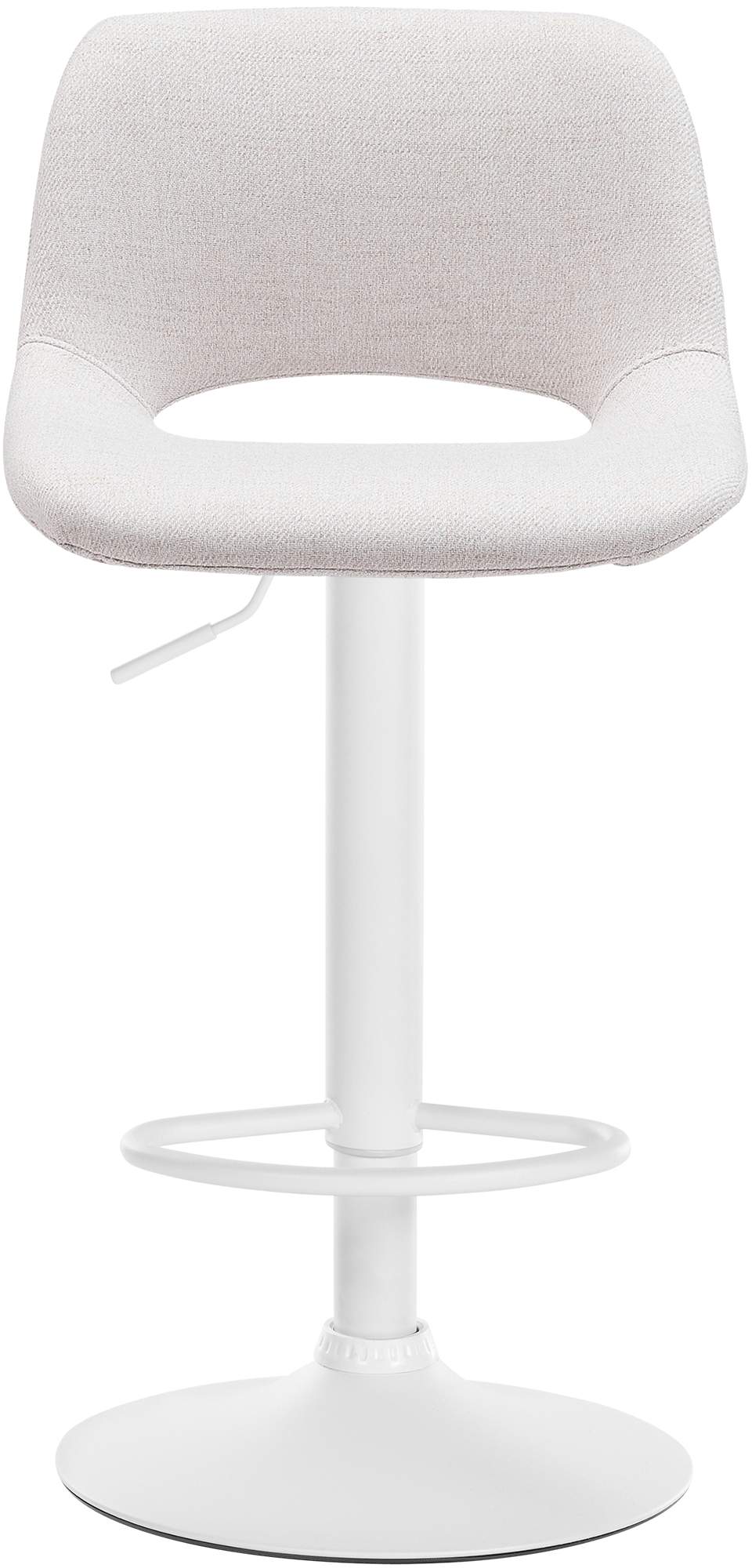 Barhocker Camden Stoff weiß – Ansicht 5