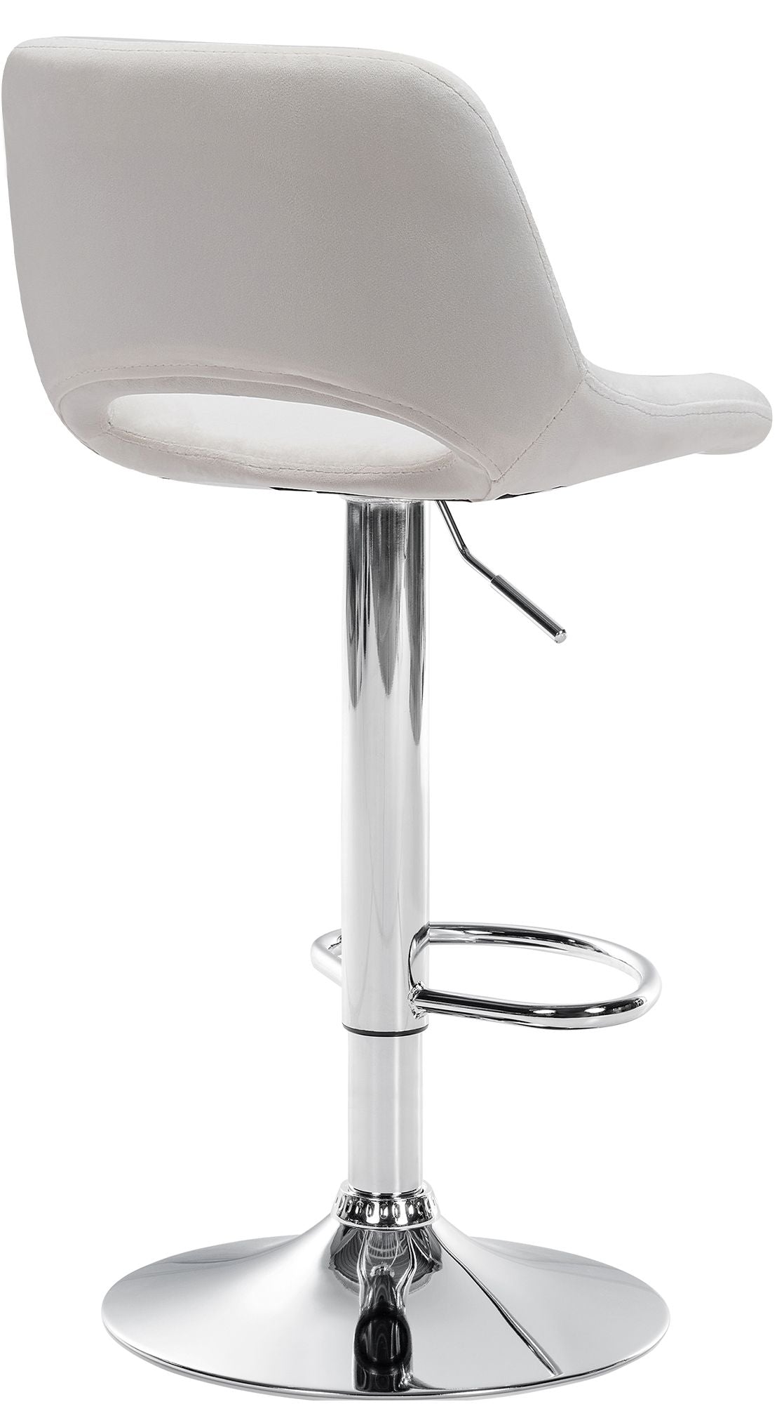 Barhocker Camden Samt chrom – Ansicht 3