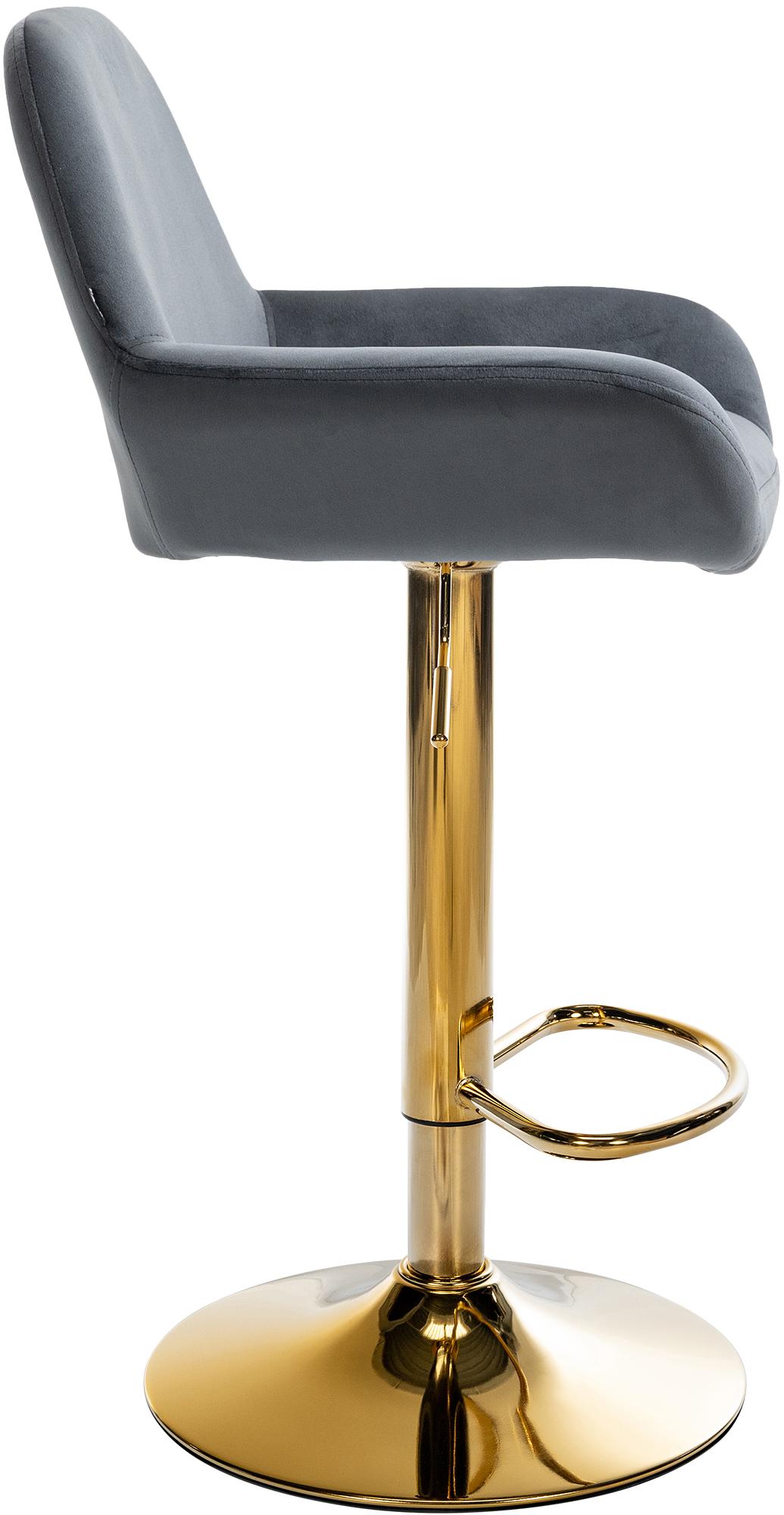 Barhocker Braga Gold Samt – Ansicht 8