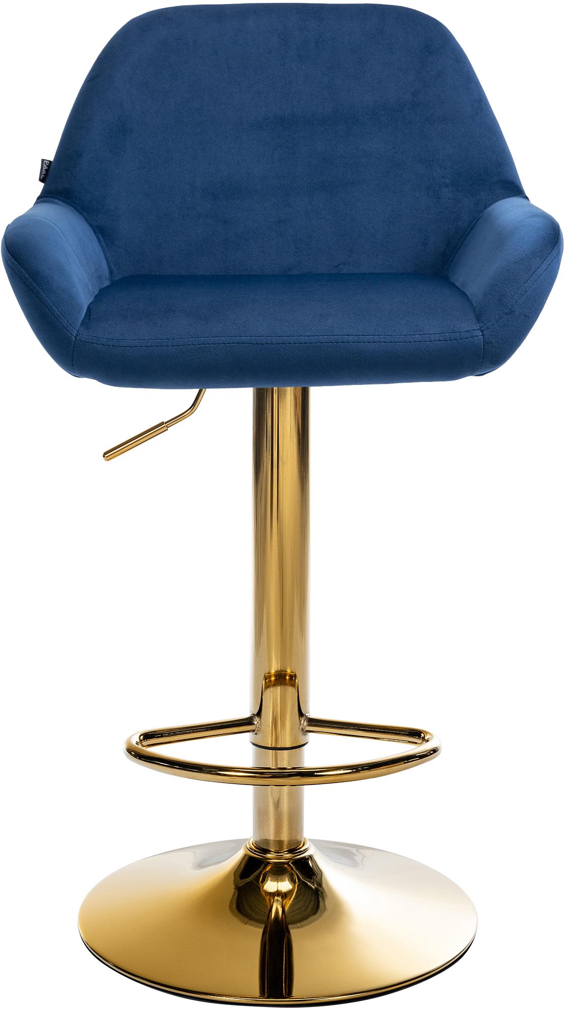 2er Set Barhocker Braga Gold Samt – Ansicht 17