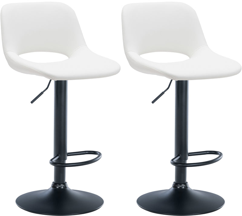 2er Set Barhocker Camden Kunstleder schwarz