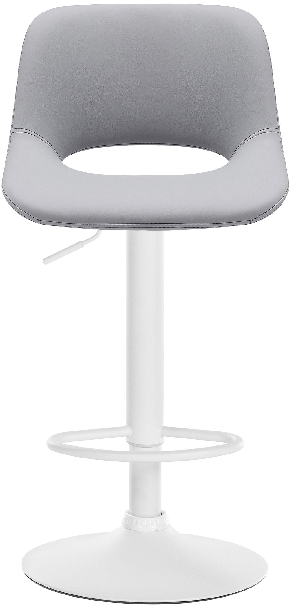 2er Set Barhocker Camden Kunstleder weiß – Ansicht 11