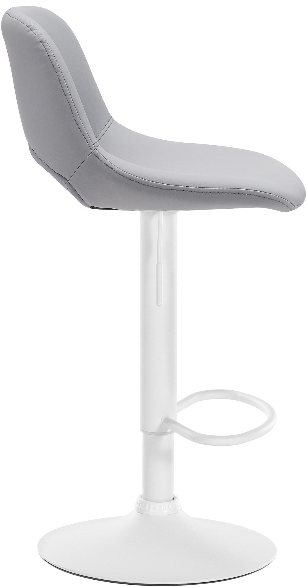 2er Set Barhocker Camden Kunstleder weiß – Ansicht 12