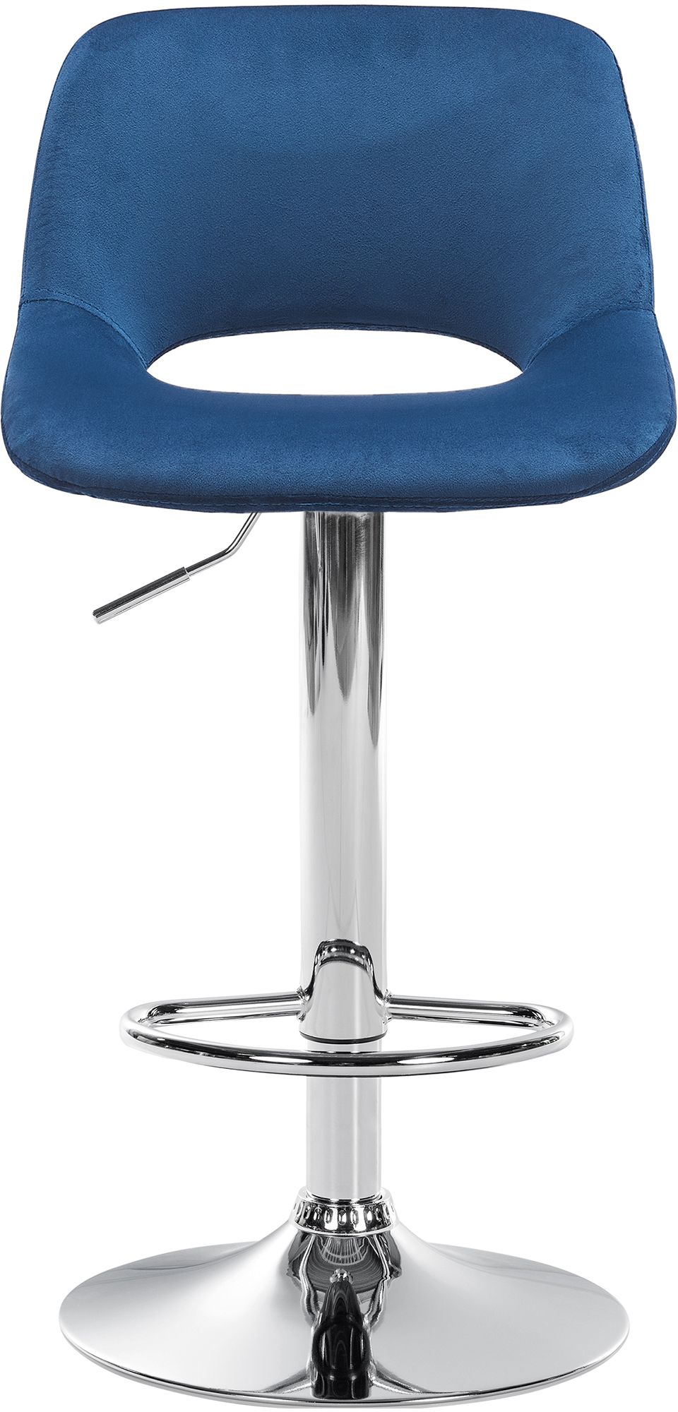 2er Set Barhocker Camden Samt chrom – Ansicht 11