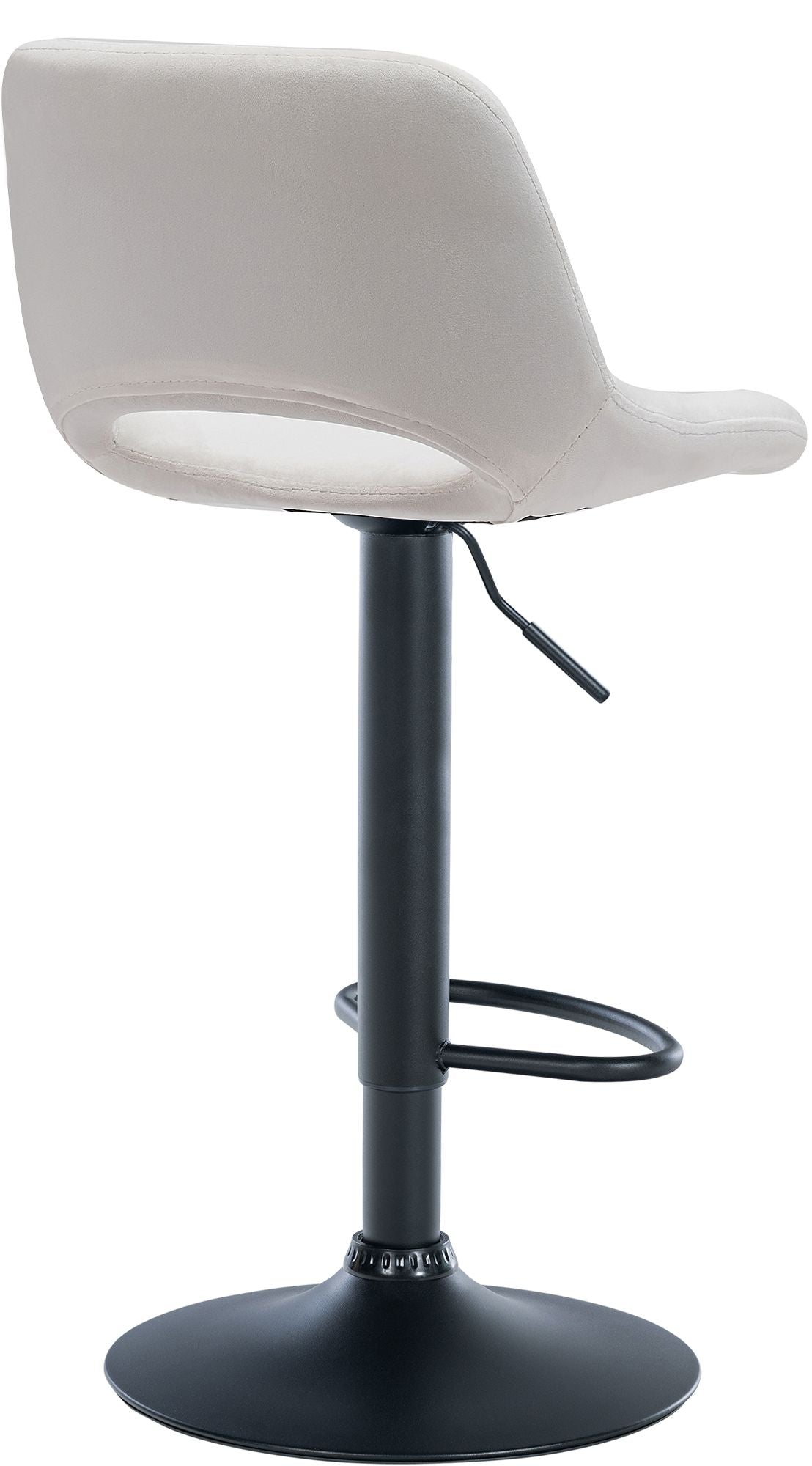 2er Set Barhocker Camden Samt schwarz – Ansicht 3