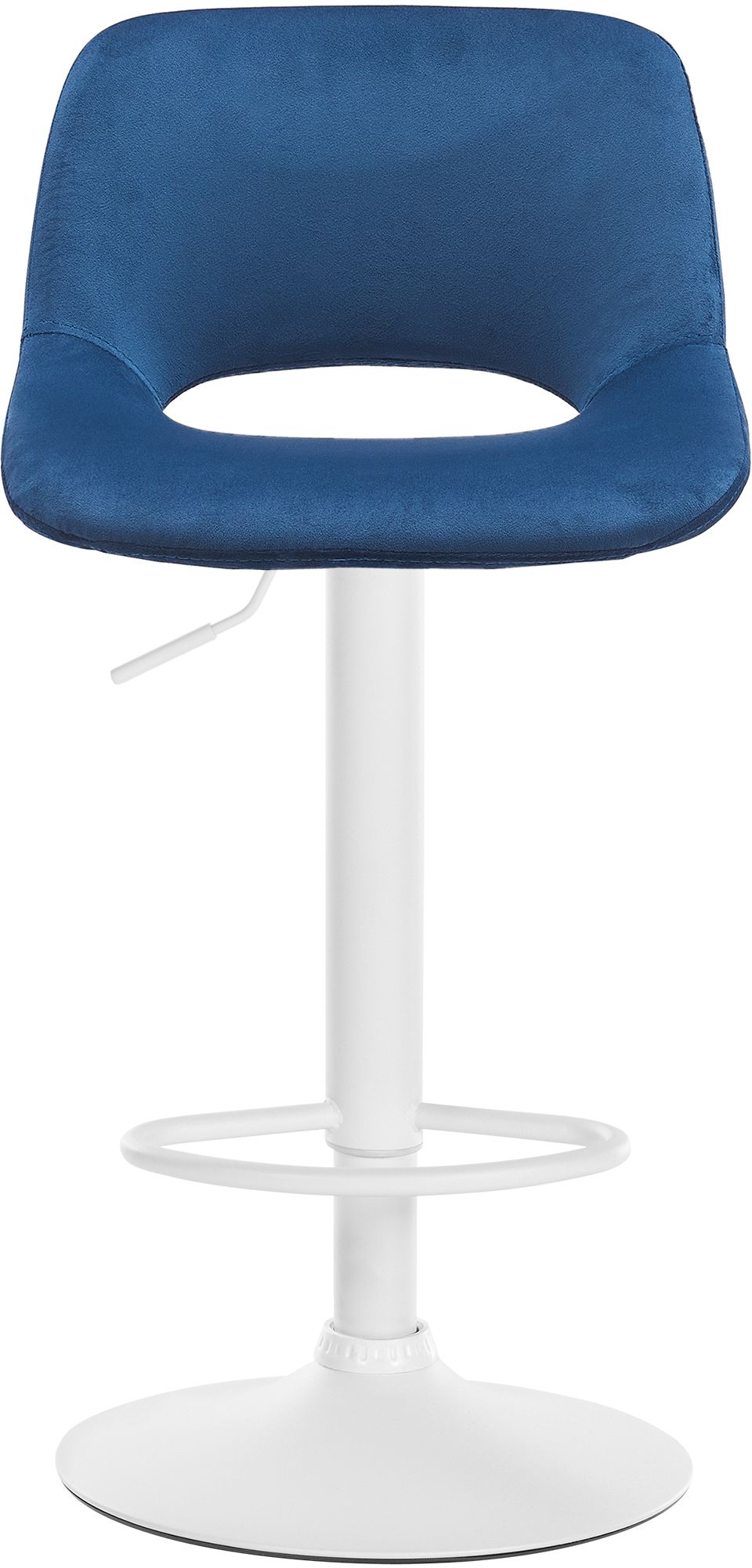 2er Set Barhocker Camden Samt weiß – Ansicht 11