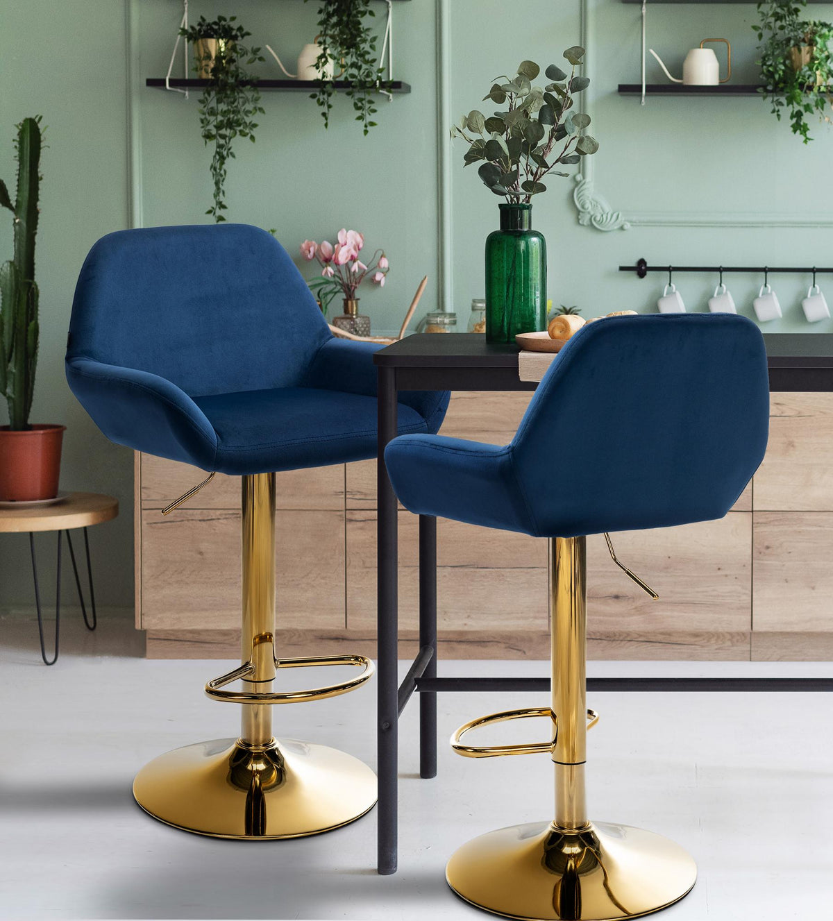 Barhocker Braga Gold Samt – Ansicht 13