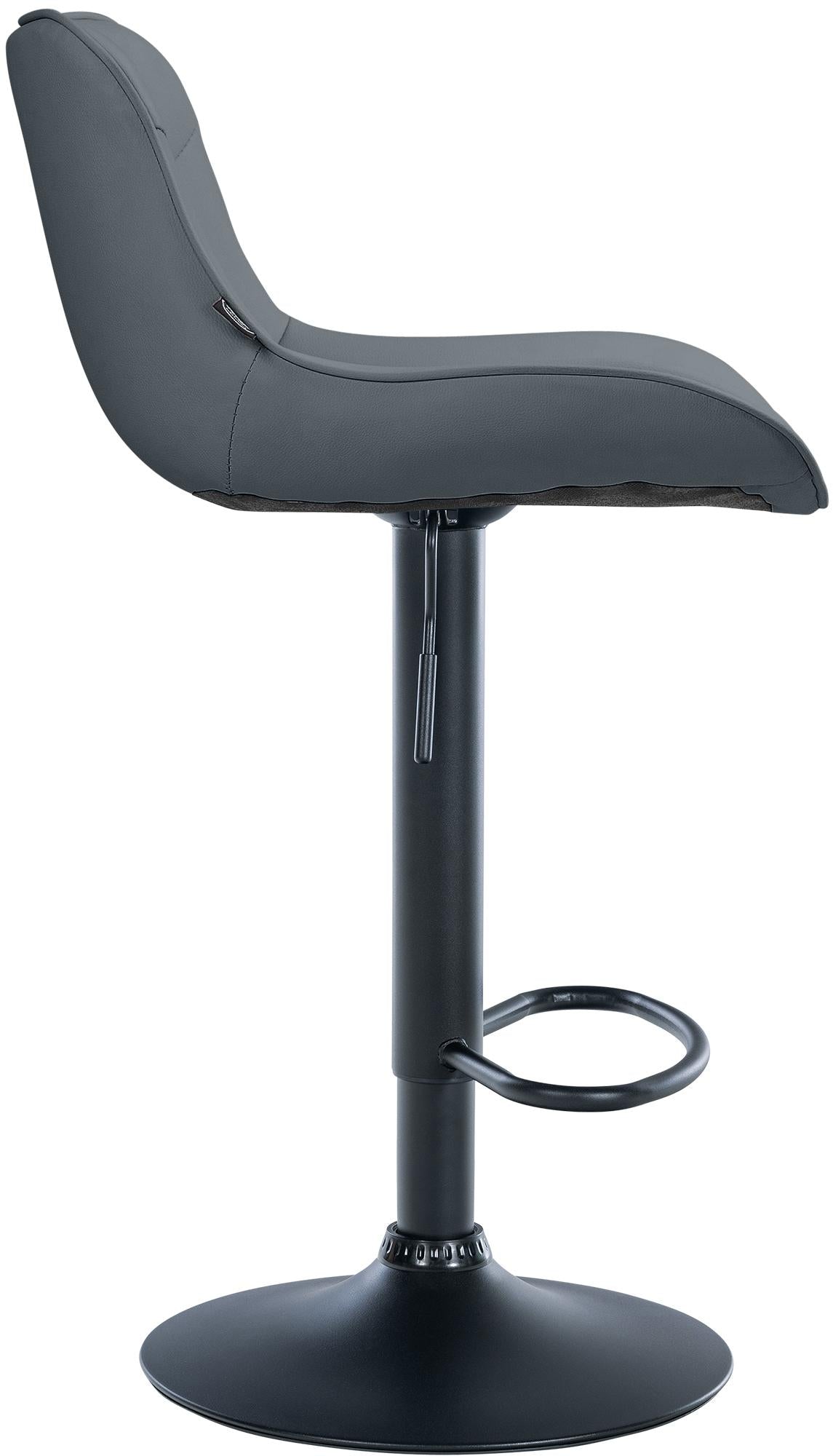 2er Set Barhocker Vonore Kunstleder schwarz – Ansicht 20