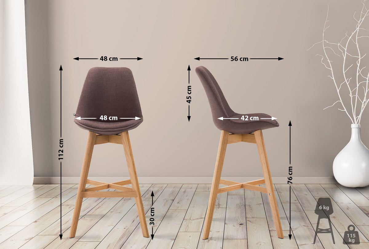 Barhocker Cannes Stoff Natura – Ansicht 16
