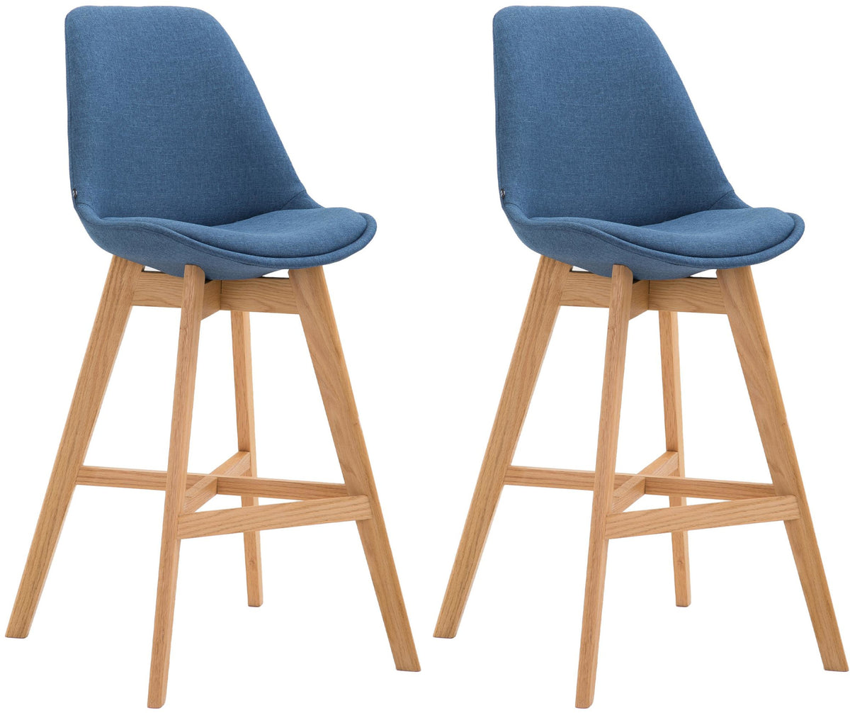 2er Set Barhocker Cannes Stoff natura