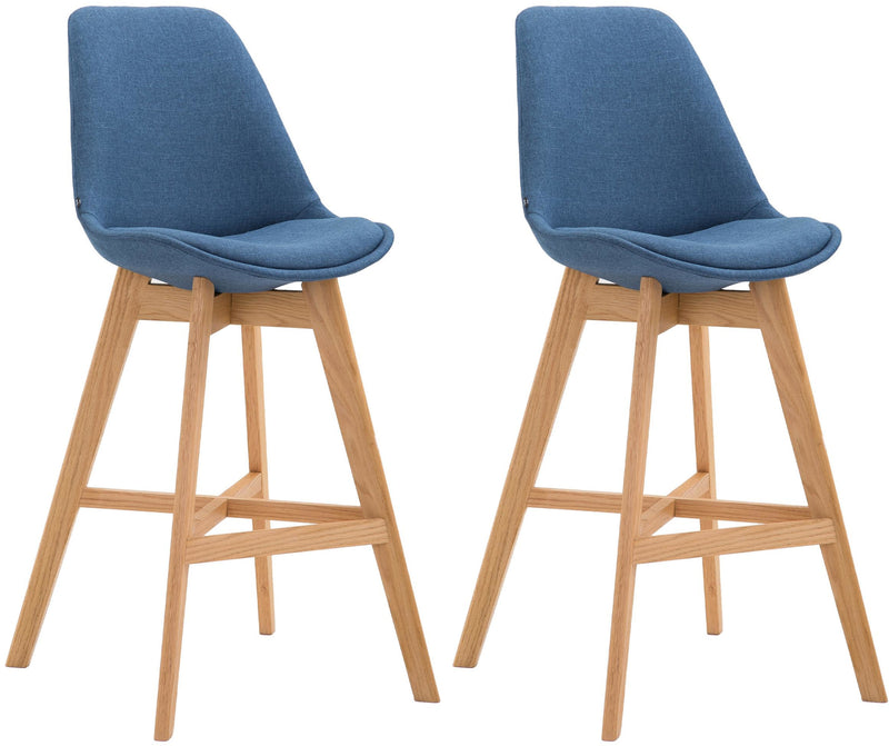 2er Set Barhocker Cannes Stoff natura