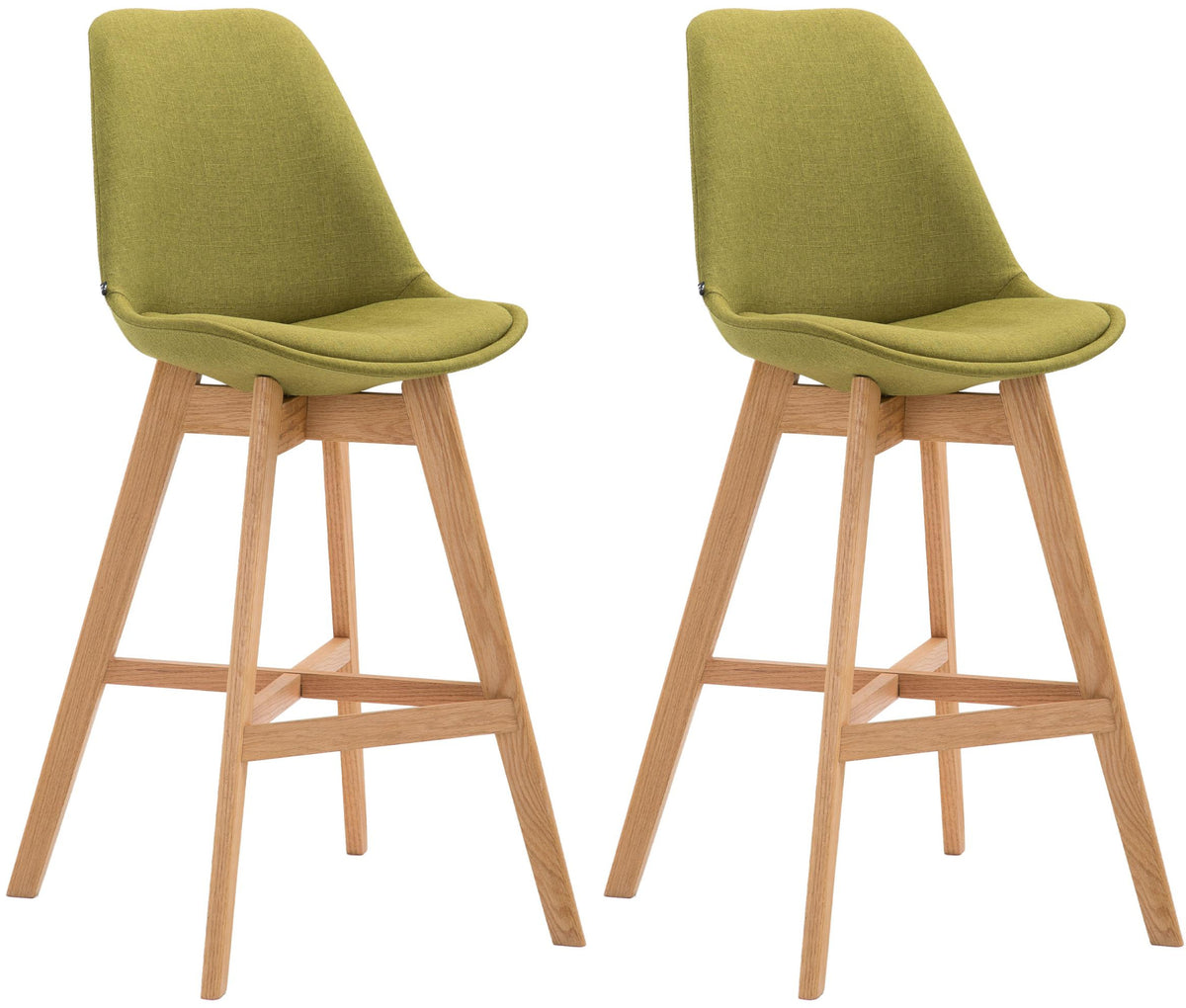 2er Set Barhocker Cannes Stoff natura – Ansicht 17