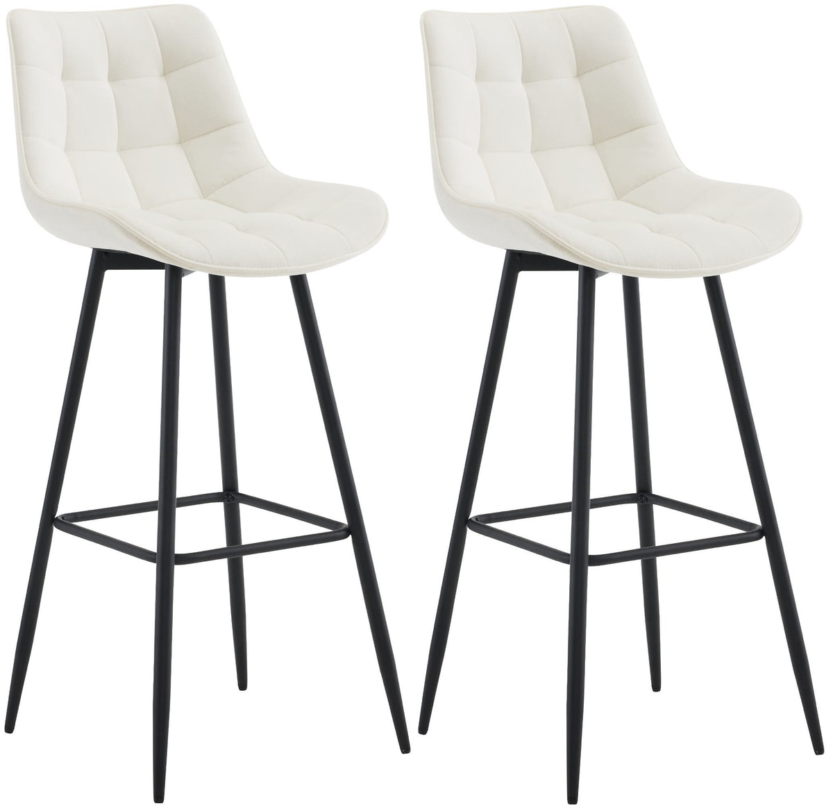 2er Set Barhocker Dartford Samt – Ansicht 15